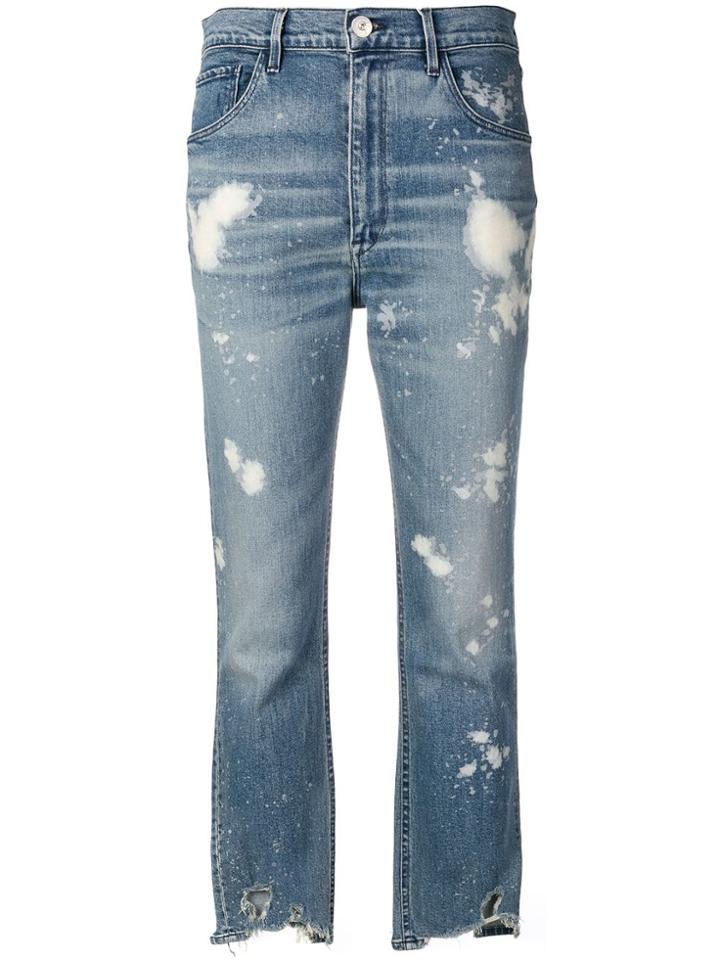 3x1 Slim Cropped Trousers - Blue
