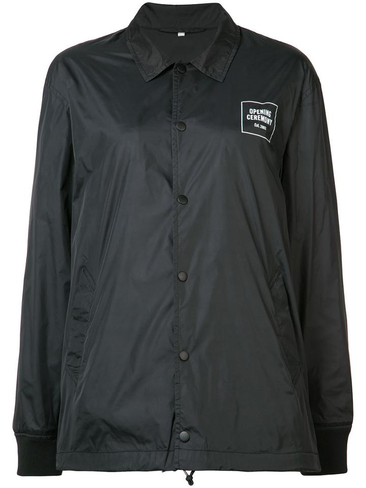Opening Ceremony - Signature Coach Jacket - Women - Cotton/nylon - S, Black, Cotton/nylon