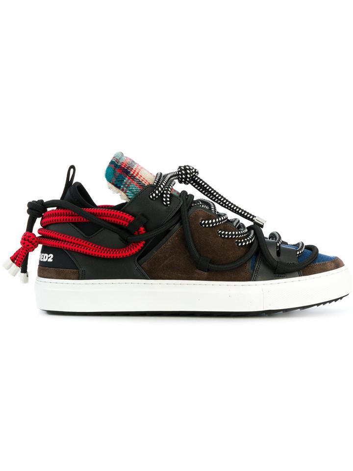 Dsquared2 Cord Detail Sneakers - Multicolour
