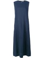 Aspesi Flared Maxi Dress - Blue