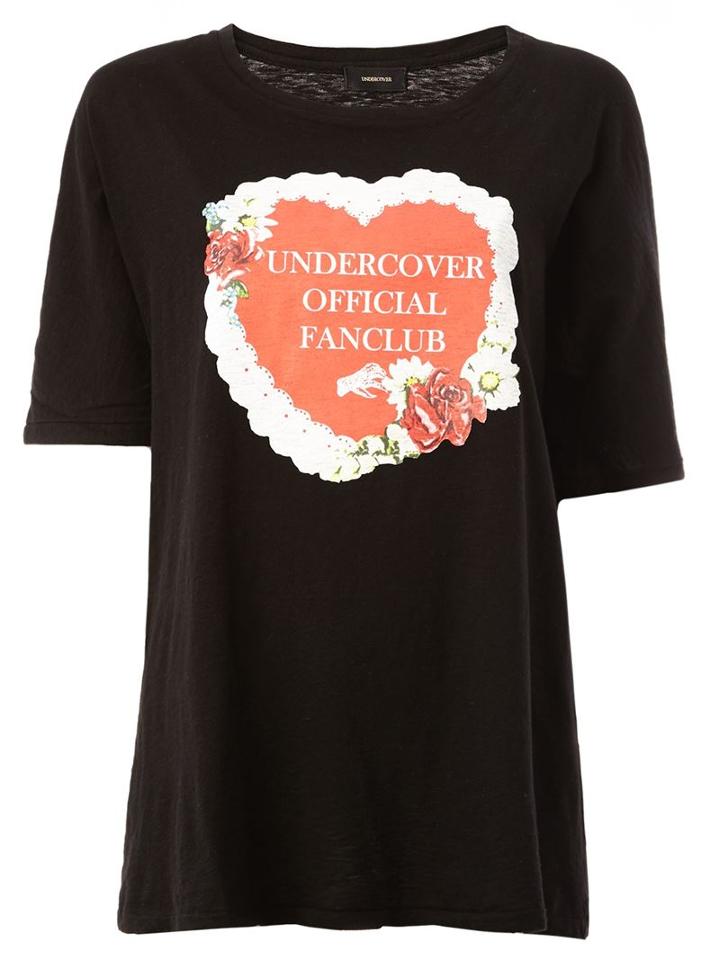 Undercover Undercover Official Fanclub Print T-shirt, Women's, Black, Cotton