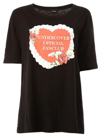 Undercover Undercover Official Fanclub Print T-shirt, Women's, Black, Cotton