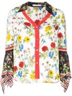 Alice+olivia Floral Print Blouse - Red