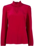 Red Valentino Ruffled Collar Blouse, Women's, Size: 40, Silk