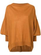 Nude Cuffed Sleeves Jumper - Yellow & Orange