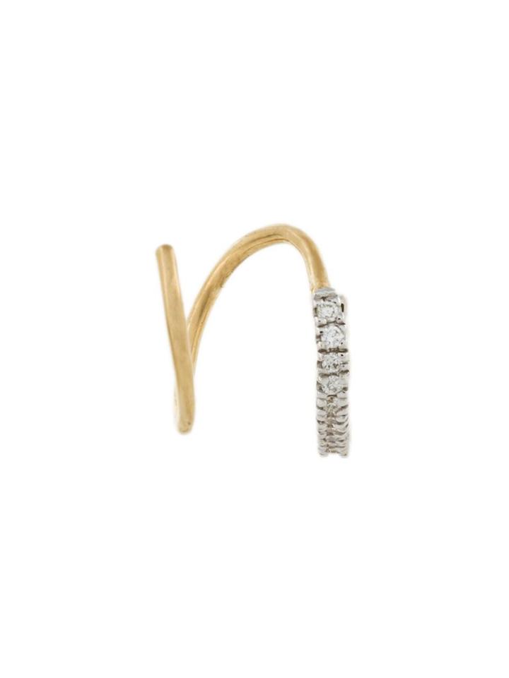 Maria Black 'bela Blanc' Twirl Diamond Earring - Metallic