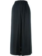 Daniela Gregis Turn-up Cropped Trousers, Women's, Black, Silk