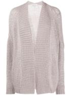 Forte Forte Ribbed Trim Cardigan - Neutrals
