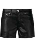Paco Rabanne Faux Leather Shorts - Black