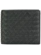 Bottega Veneta Intrecciato Billfold Card Holder Wallet - Black
