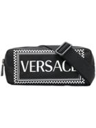 Versace Logo Print Belt Bag - Black