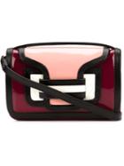 Pierre Hardy Alpha Crossbody Bag, Women's, Red, Leather/patent Leather