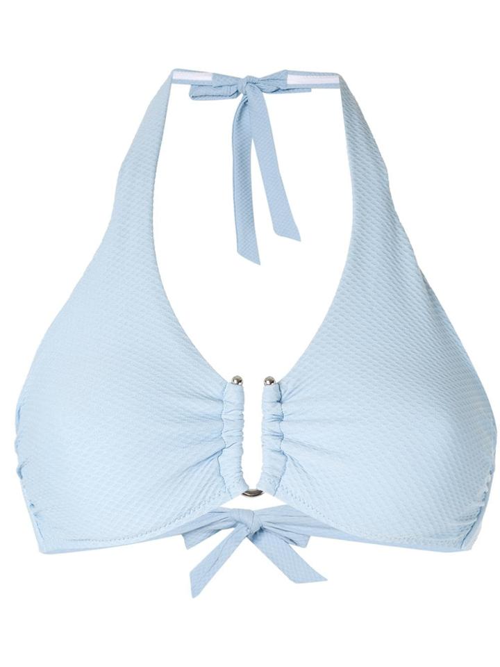 Heidi Klein Half Moon Bikini Top - Blue