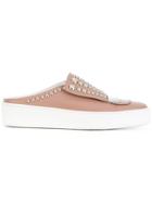 Sergio Rossi Studded Sneakers - Nude & Neutrals