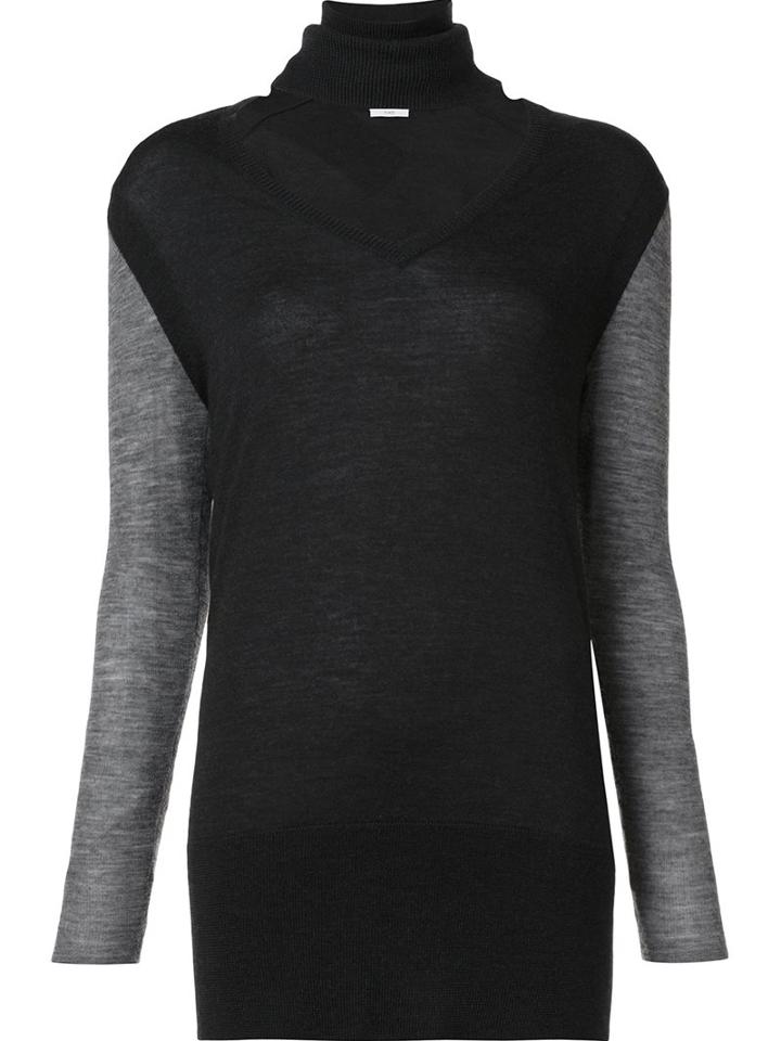 Tome Turtle V-neck Jumper, Women's, Size: Xs, Black, Wool