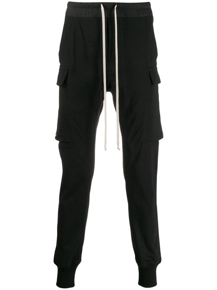 Rick Owens Tapered Track Pants - Black