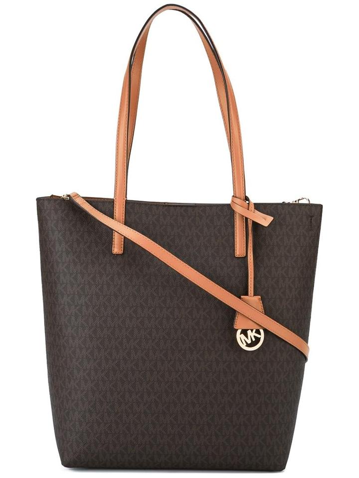 Michael Michael Kors Large 'hayley' Logo Tote, Women's, Brown, Calf Leather