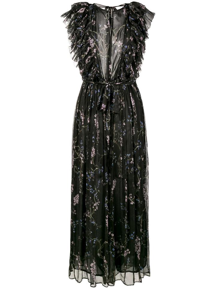 Zimmermann - Paradiso Floating Jumpsuit - Women - Silk/polyester - 0, Black, Silk/polyester