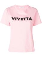 Vivetta Branded T-shirt - Pink
