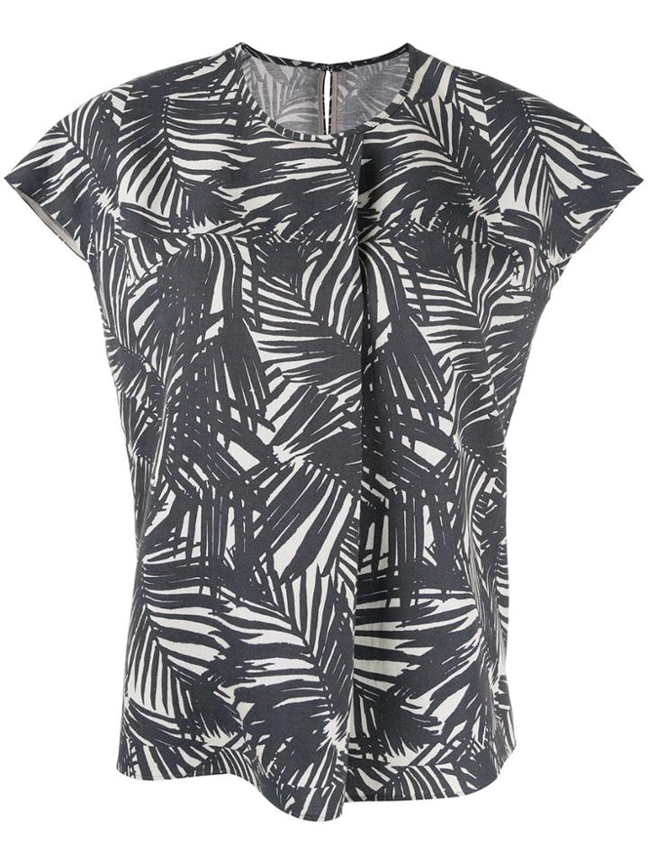 Ballsey Printed Bloused - Grey