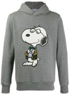 Lc23 Snoopy Embroidered Hoodie - Grey