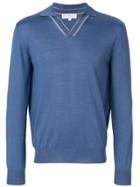 Salvatore Ferragamo V-neck Sweater - Blue