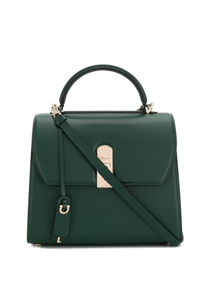 Salvatore Ferragamo Boxyz Shoulder Bag - Green