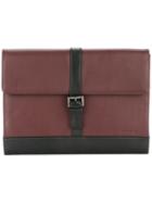 Cerruti 1881 Foldover Clutch Bag - Red