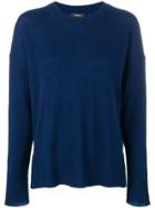 Theory Baggy Style Knitted Jumper - Blue