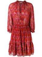 Ulla Johnson - Floral Print Dress - Women - Silk/polyester - 6, Red, Silk/polyester