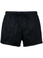 Versace - Baroque Print Swim Shorts - Men - Polyamide/polyester - 4, Black, Polyamide/polyester