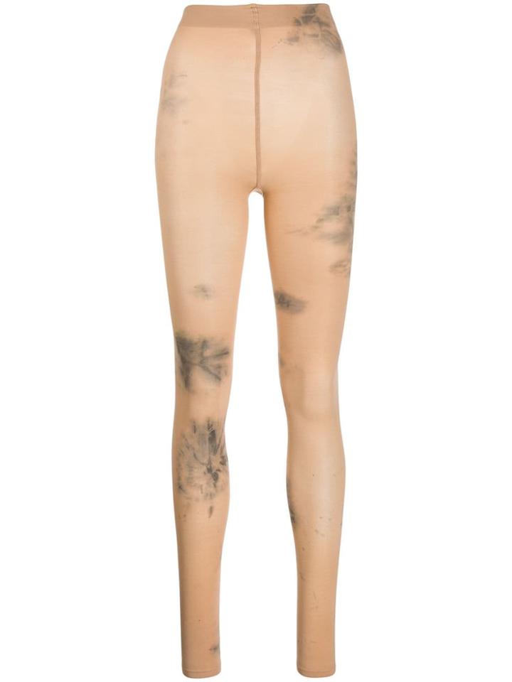 Collina Strada Tie-dye Print Leggings - Neutrals