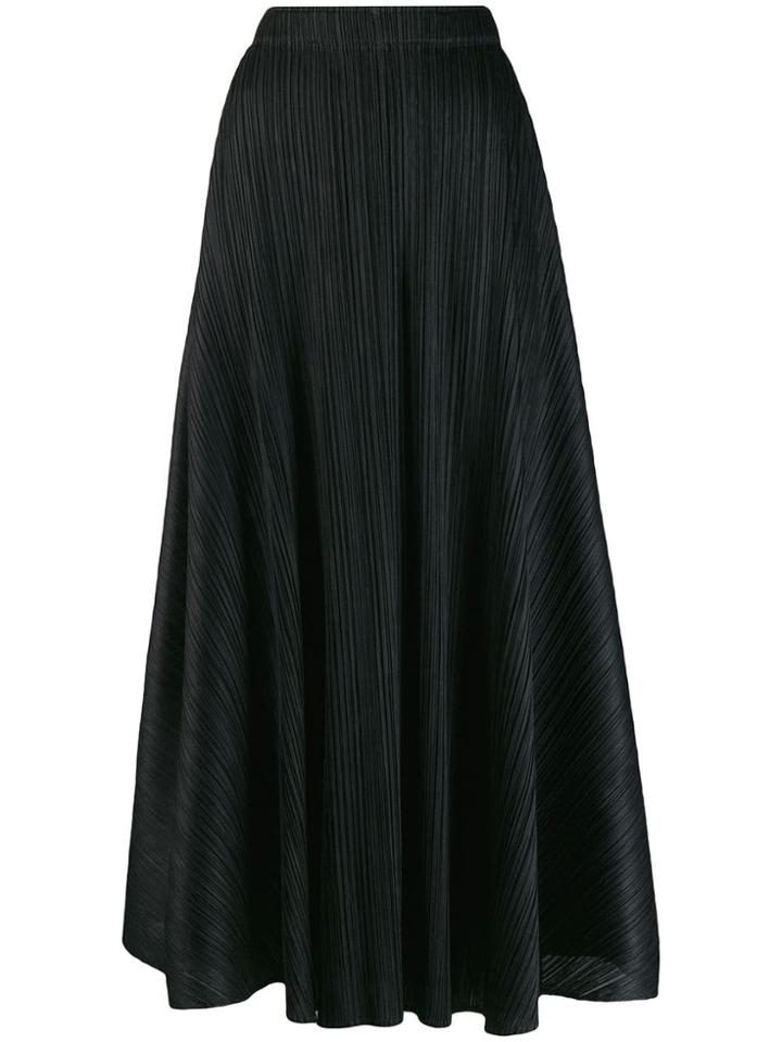 Pleats Please By Issey Miyake Pleated Skirt - Black