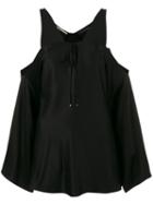 Roland Mouret - Marcus Off-shoulder Top - Women - Acetate/viscose - 10, Women's, Black, Acetate/viscose