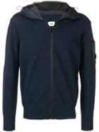 Cp Company Lens Zipped Hoodie - Blue