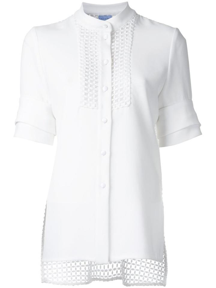 Macgraw Entitle Shirt, Women's, Size: 8, White, Polyester/acetate/silk Organza