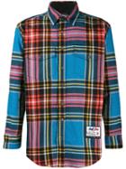 Just Don Checked Print Shirt - Blue