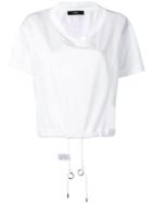 Diesel Boxy T-shirt With V-neck - White