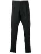 Pt01 Pleated Wool Trousers - Black