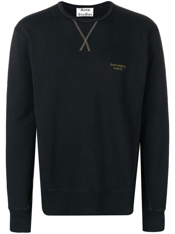 Acne Studios Crew Neck Sweatshirt - Black