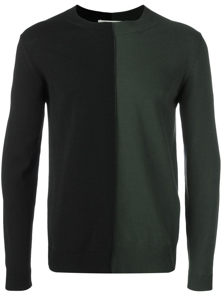 Marni Two Tone Jumper, Men's, Size: 48, Green, Cotton
