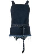 Marques'almeida Belted Vest Top - Blue