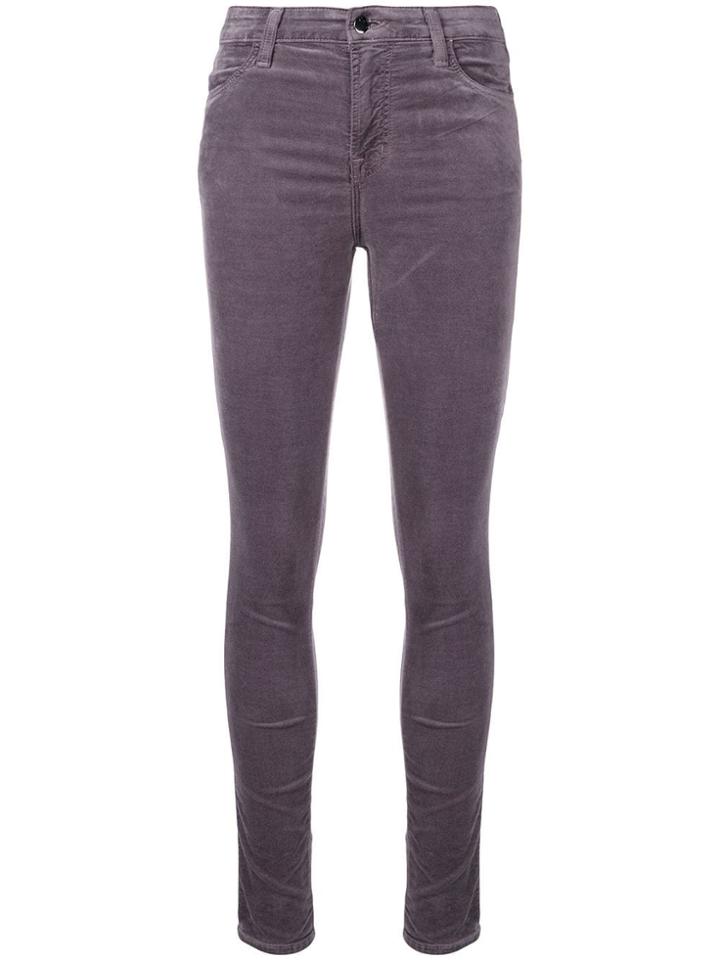 J Brand Velvet Skinny Trousers - Grey