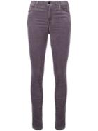 J Brand Velvet Skinny Trousers - Grey