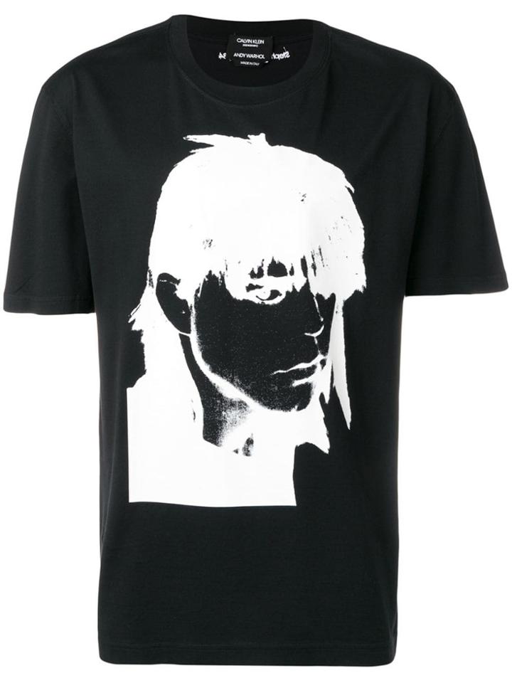 Calvin Klein 205w39nyc Face Print T-shirt - Black