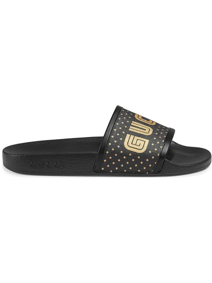 Gucci Guccy Slides - Black