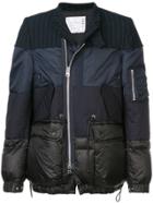 Sacai Print Mix Padded Jacket - Black