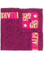 Gucci Leopard Print Scarf - Pink