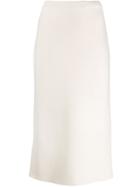Alessandra Rich Knit Fitted Skirt - White