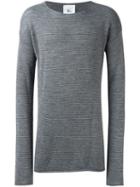 Lost & Found Rooms Crew Neck Jumper, Men's, Size: Large, Grey, Acrylic/merino